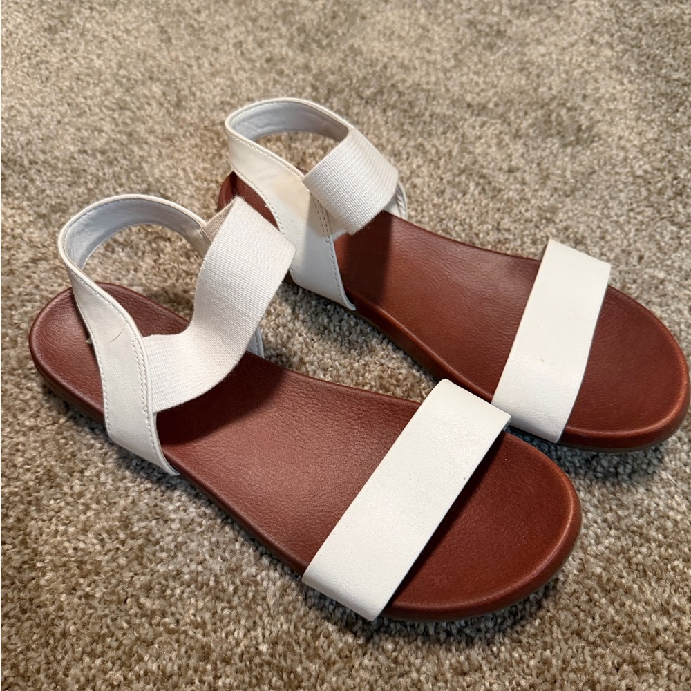 MIA White and Brown Sandals for Women